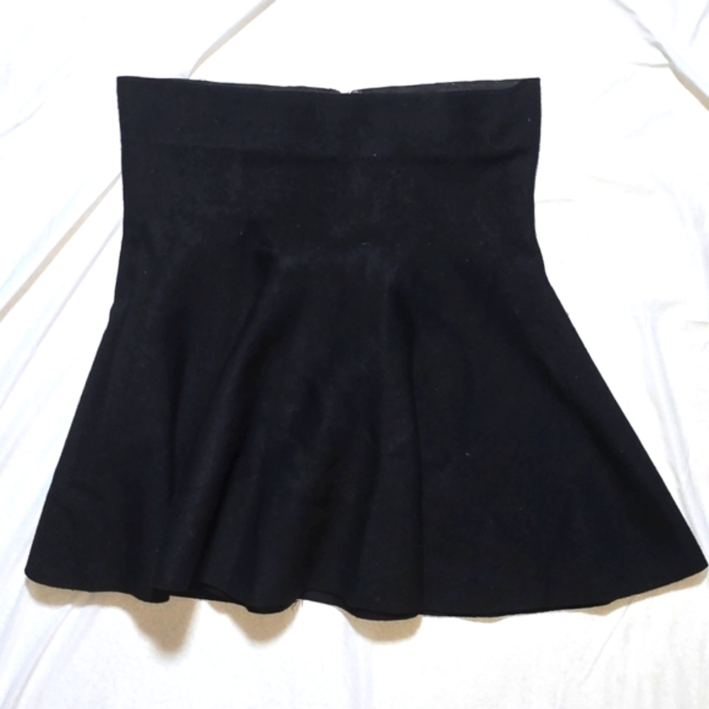 Stella Luce Black Skater Mini Skirt with Pleats